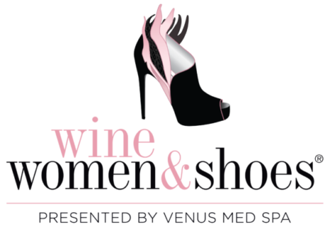 Wine Women & Shoes Presented by Venus Med Spa Logo